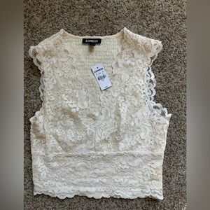 Women’s lace crop top